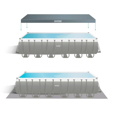 Pack Piscina Ultra XTR Frame 732x366x132 cm con 9 accesorios | INTEX