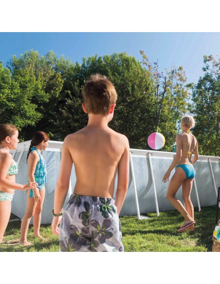 Piscina desmontable rectangular Chevron 400x200 cm | Intex.es