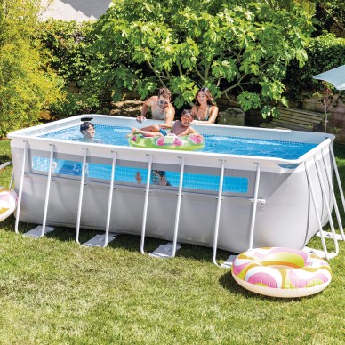 Pack Piscina Prism Frame Clearview 8 accesorios | INTEX 2