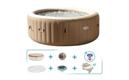 Spa hinchable 4 personas Bubble Massage Sahara