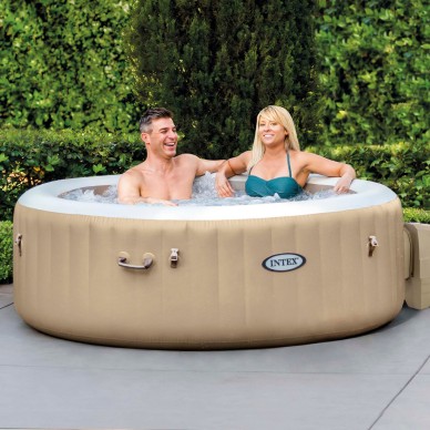 Pack Spa hinchable PureSpa Bubble Massage Ø196 cm con 7 accesorios |INTEX