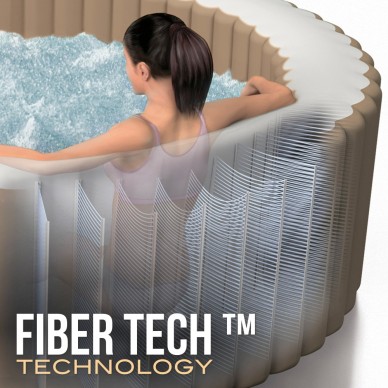 Pack Spa hinchable PureSpa Bubble Massage Ø196 cm con 7 accesorios |INTEX