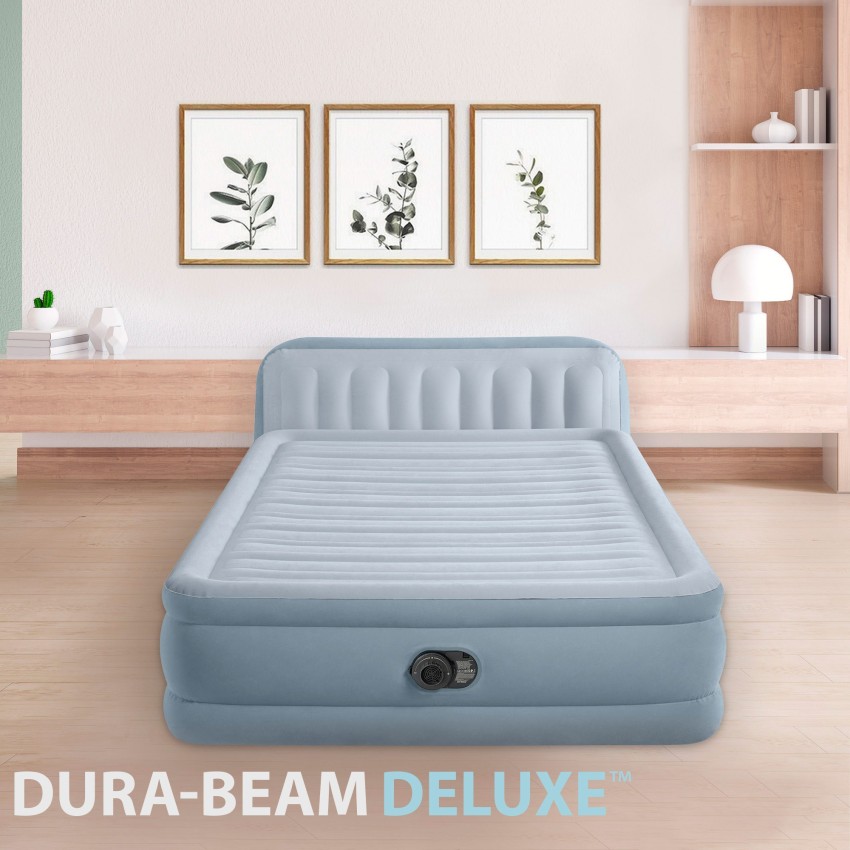 Colchón hinchable Plush con cabecero | INTEX