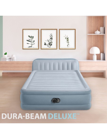 Colchón hinchable Plush con cabecero | INTEX