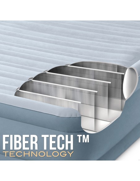 Colchón hinchable Plush con cabecero | INTEX