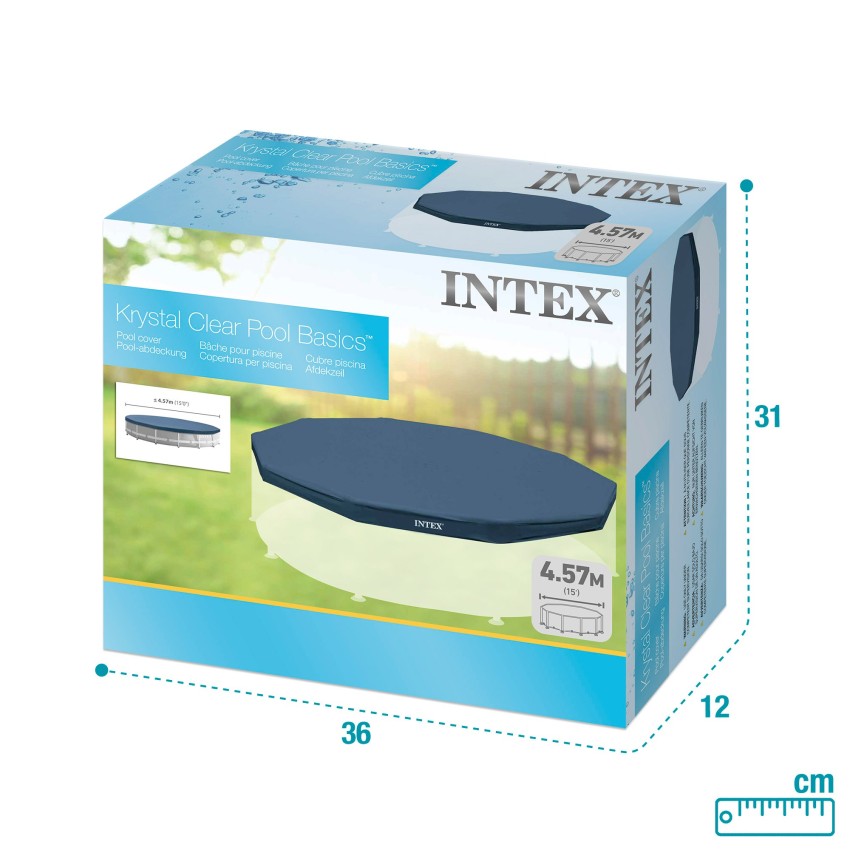 Cobertor para piscina metálica 457 cm | INTEX