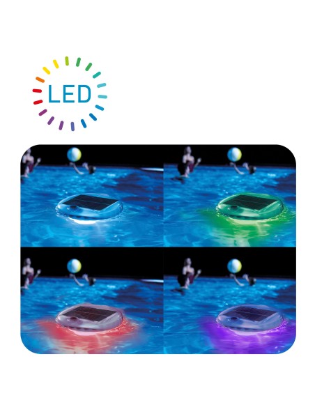 Luz LED flotante carga solar para piscinas |Accesorios piscinas | Tienda Online INTEX