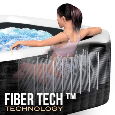 Spa hinchable PureSpa Burbujas Greystone Deluxe 4P | INTEX