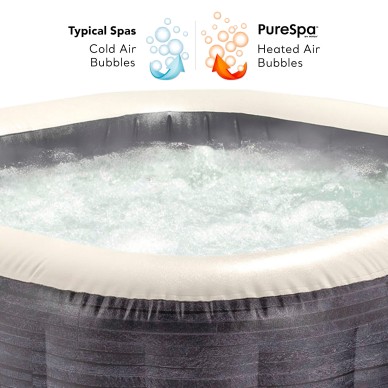 Spa hinchable PureSpa Burbujas Greystone Deluxe 4P | INTEX