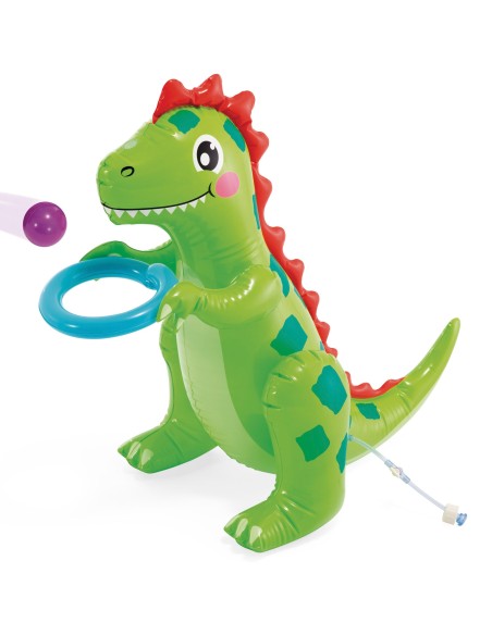 Centro juegos acuático Dino Park con tobogán y pulverizador | INTEX