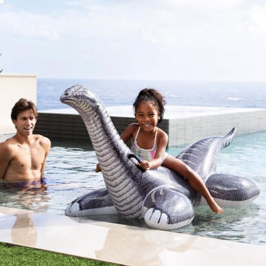 Flotador hinchable Brontosaurio realista con asas | INTEX 2