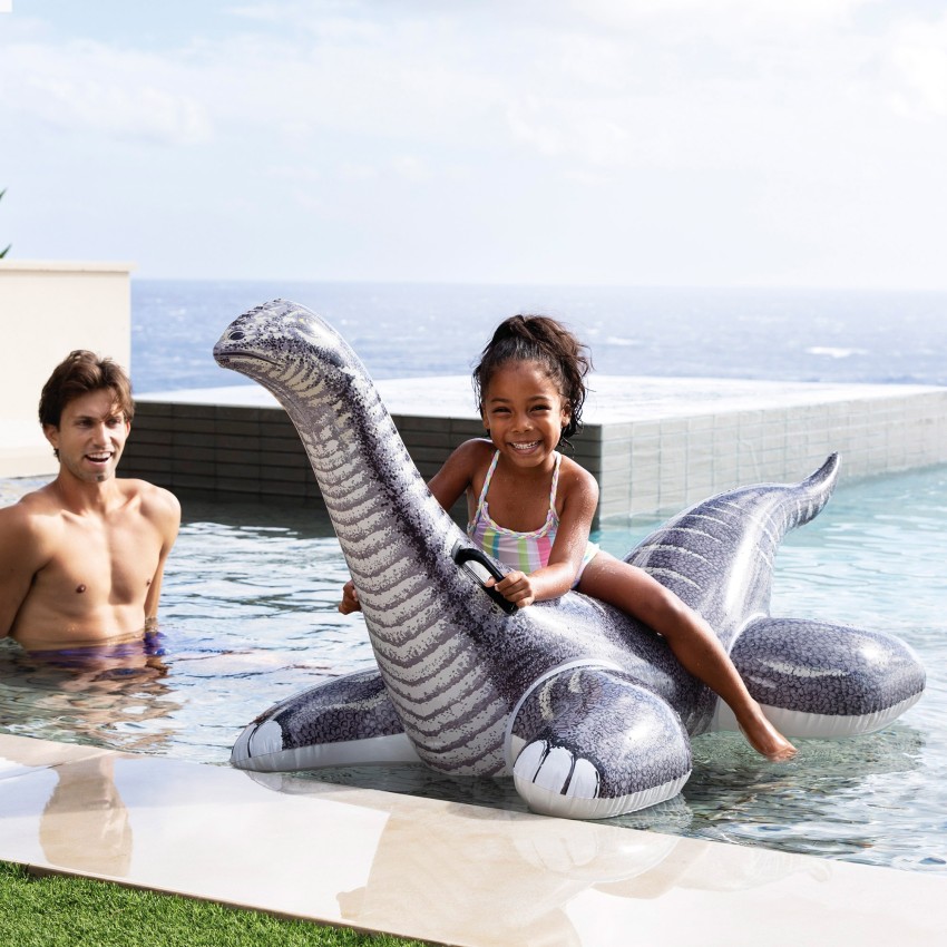 Flotador hinchable Brontosaurio realista con asas | INTEX