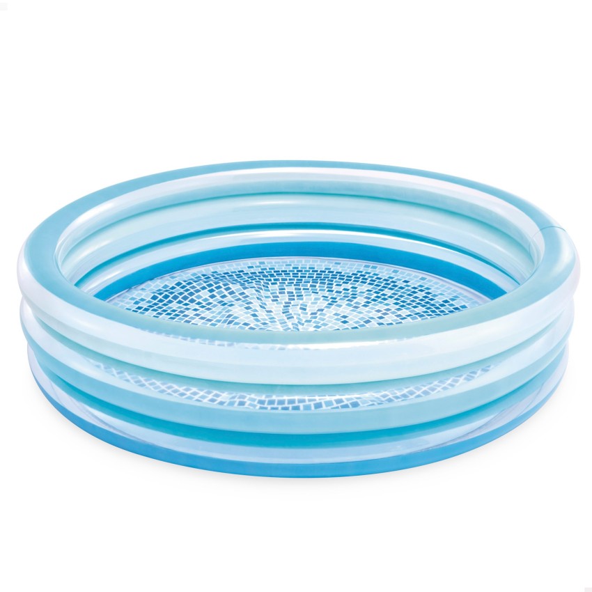 Piscina infantil hinchable blue biss con suelo estampado