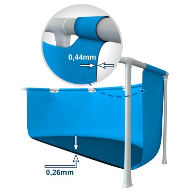 Piscina desmontable Ø183 cm con toldo | INTEX