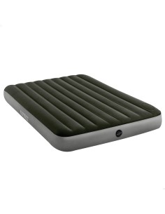 Colchón camping doble con hinchador de pie | INTEX