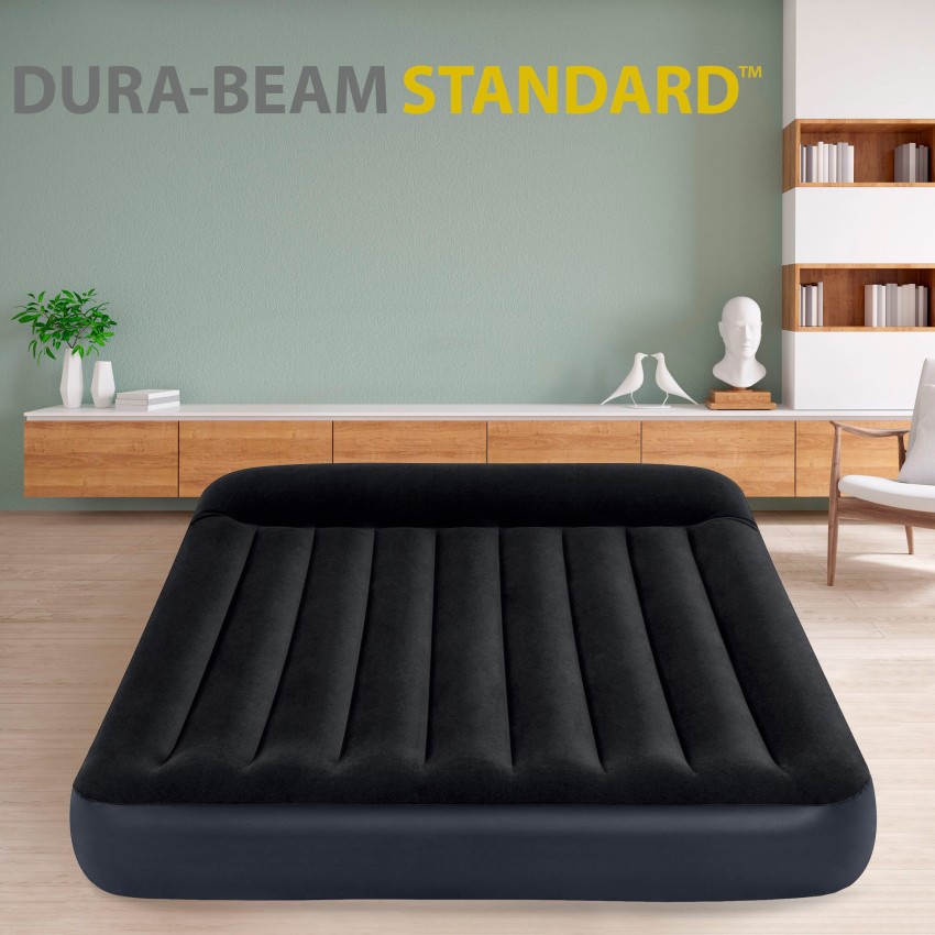 Colchón hinchable doble Pillow Rest con hinchador | INTEX