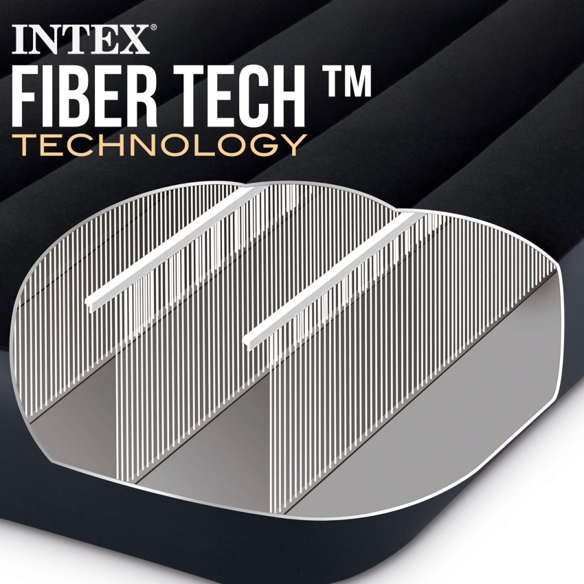 Colchón hinchable doble Pillow Rest con hinchador | INTEX