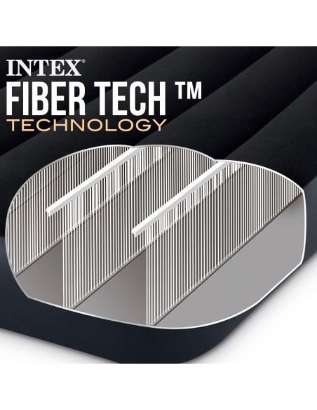 Colchón hinchable doble Pillow Rest con hinchador | INTEX