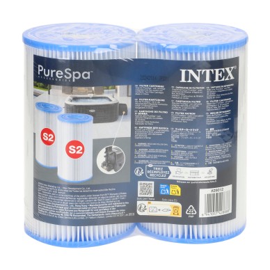 Pack 2 filtros INTEX PureSpa tipo S2 mejorados | INTEX 2