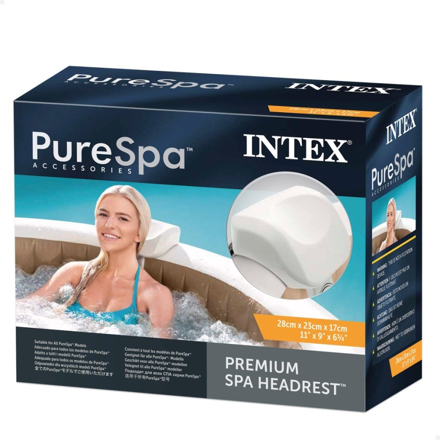 Pack Spa hinchable Chevron Deluxe 4 personas con 6 accesorios | INTEX