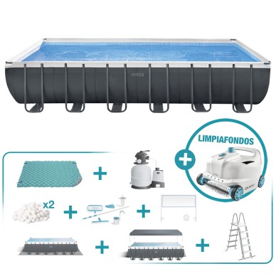 Pack Piscina Ultra XTR Frame 732x366x132 cm con 9 accesorios | INTEX