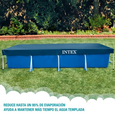 Pack Piscina desmontable rectangular Small Frame 450x220x84 cm 5 accesorios