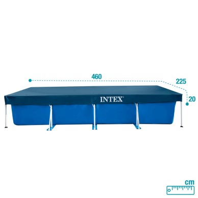 Pack Piscina desmontable rectangular Small Frame 450x220x84 cm 5 accesorios