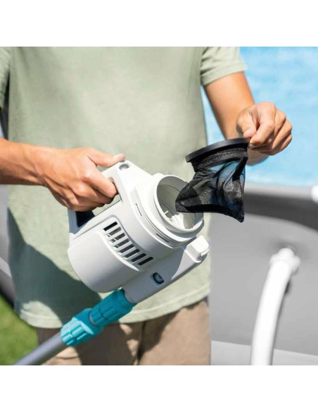 Pack Piscina Graphite Gray Panel 400x300x124 cm con 6 accesorios | INTEX