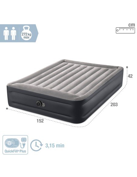 Colchón hinchable doble Dura-Beam Plus | INTEX