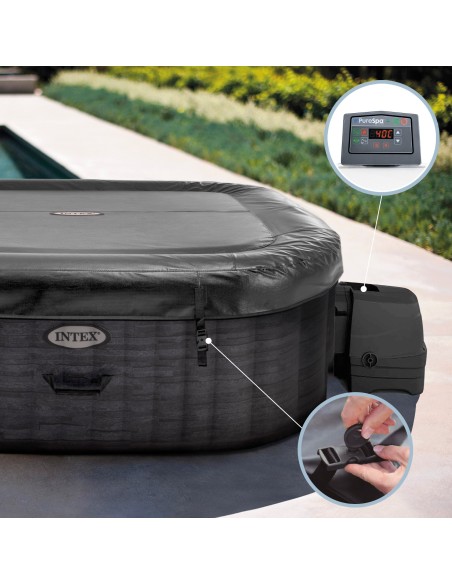 Spa hinchable INTEX 4 personas Greystone Deluxe | Intex.es