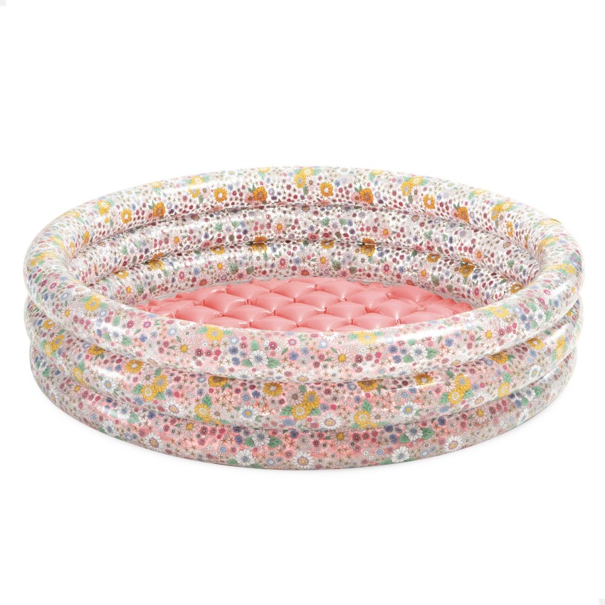 Piscina hinchable flores con suelo acolchado sweet blossom