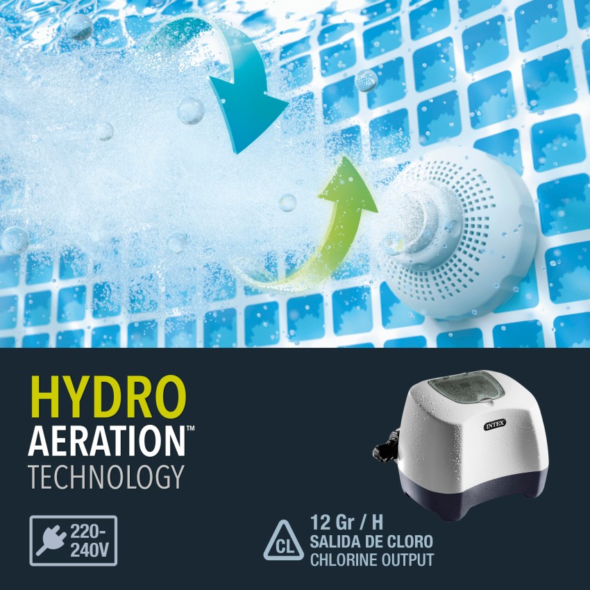 Clorador salino para piscinas desmontables | INTEX