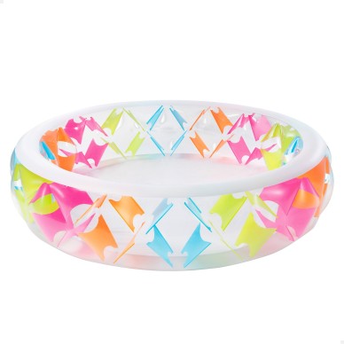 Piscina hinchable de colores de  229x56 cm para niños de más de 6 años | INTEX