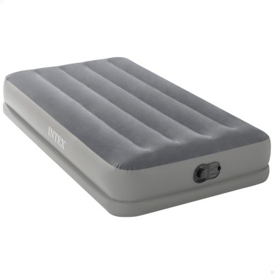 Cama hinchable individual Dura-Beam color gris | INTEX