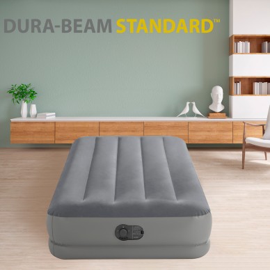 Cama hinchable individual Dura-Beam color gris | INTEX 2