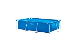 Piscina desmontable rectangular Small Frame Familiar color rosa 2 metros