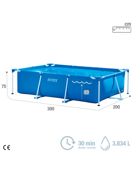Piscina Desmontable 300x200x75cm | Tienda Oficial Intex