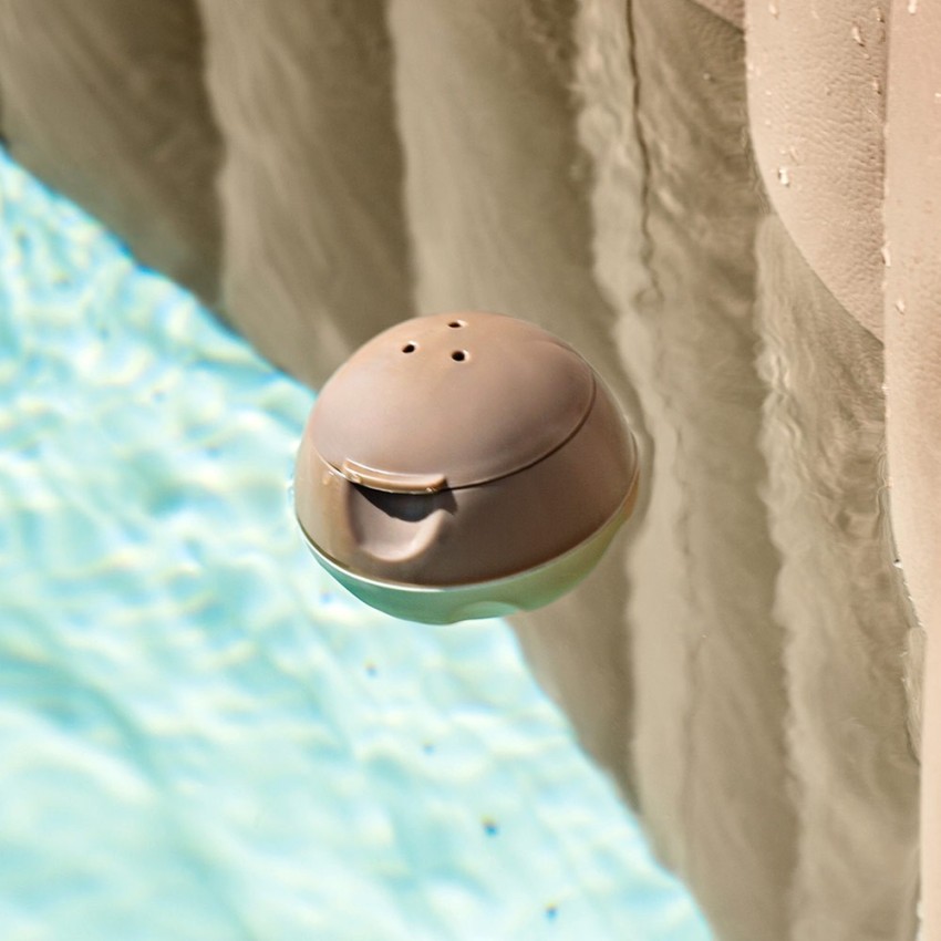 Pack Spa hinchable Chevron Deluxe 4 personas con 6 accesorios | INTEX