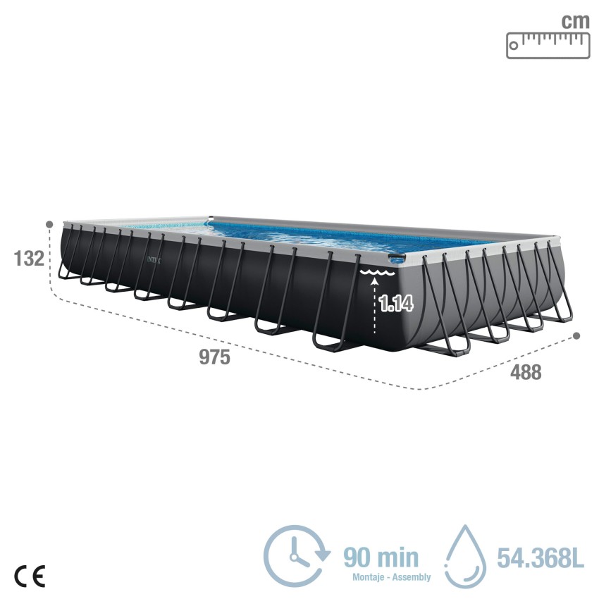 Piscina rectangular desmontable gran formato | Intex.es