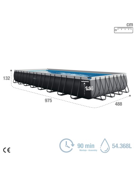 Piscina rectangular desmontable gran formato | Intex.es
