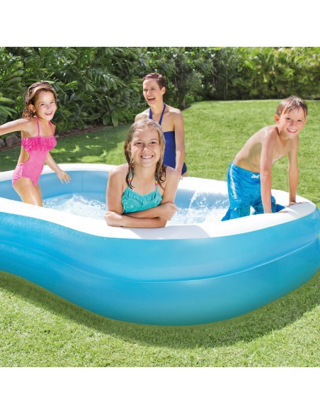 Piscina familiar hinchable con forma rectangular | INTEX