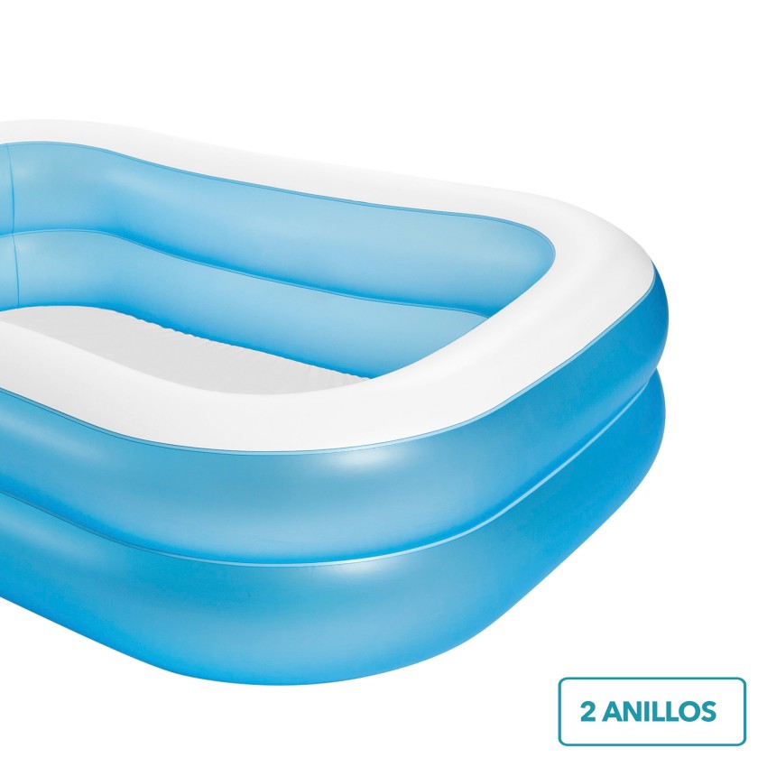 Piscina familiar hinchable con forma rectangular | INTEX