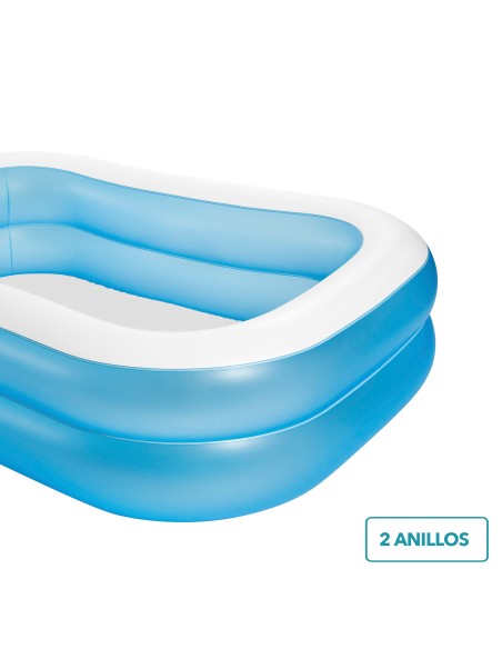 Piscina familiar hinchable con forma rectangular | INTEX