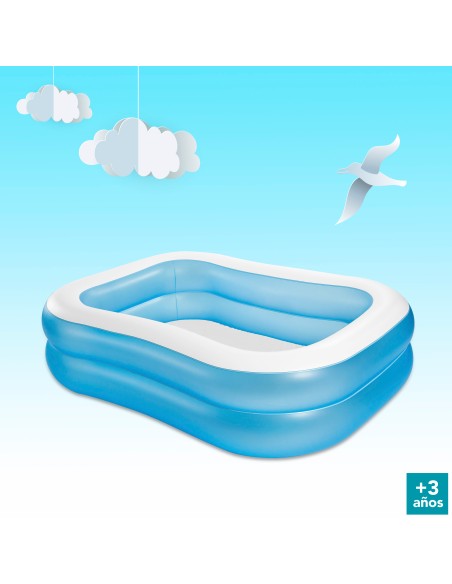 Piscina familiar hinchable con forma rectangular | INTEX