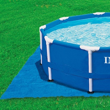 Tapiz protector de suelo cuadrado de 472 cm para piscinas desmontables | INTEX 2