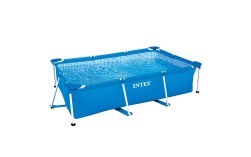 Piscina desmontable pequeña rectangular INTEX Metal Frame 2,2 metros