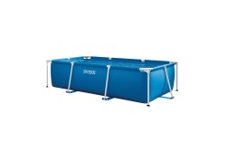 Piscina desmontable pequeña rectangular INTEX Metal Frame 2,2 metros