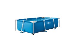 Piscina desmontable pequeña rectangular INTEX Metal Frame 2,2 metros