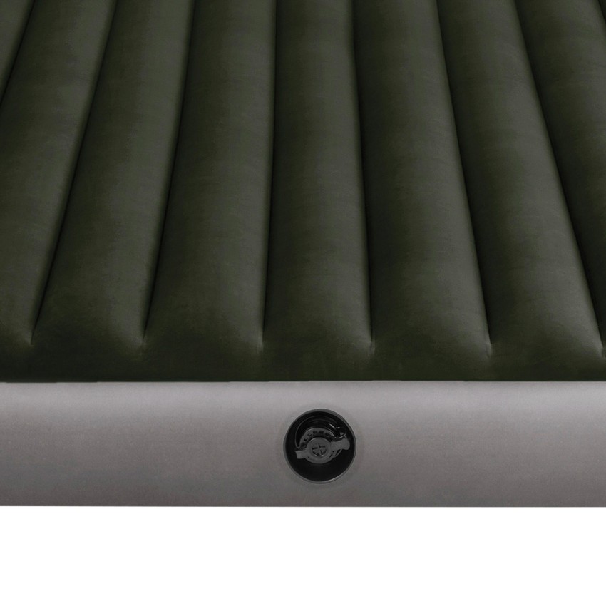 Colchón camping doble con hinchador de pie | INTEX