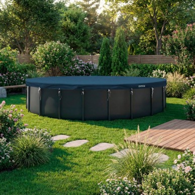 Cobertor de invierno Deluxe para piscinas redondas de 7,32 m de diámetro | INTEX 2
